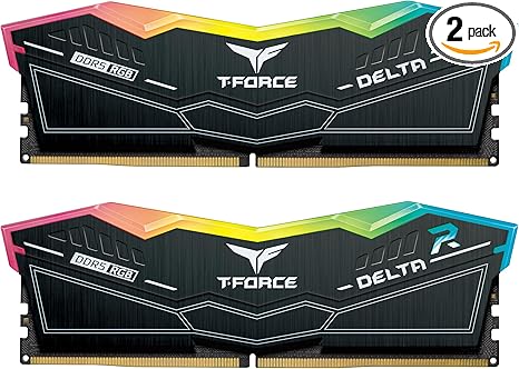 TEAMGROUP T-Force Delta RGB DDR5 Ram 32GB (2x16GB) 6000MHz PC5-48000 CL38 TEAMGROUP T-Force Delta RGB DDR5 Ram 32GB (2x16GB) 6000MHz PC5-48000 CL38